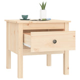 NNEVL Side Tables 2 pcs 50x50x49 cm Solid Wood Pine