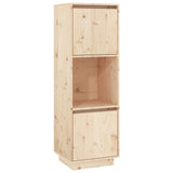 NNEVL Highboard 38x35x117 cm Solid Wood Pine
