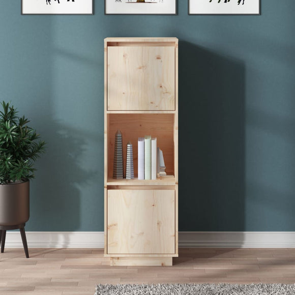 NNEVL Highboard 38x35x117 cm Solid Wood Pine
