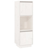 NNEVL Highboard White 38x35x117 cm Solid Wood Pine