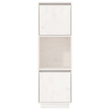 NNEVL Highboard White 38x35x117 cm Solid Wood Pine