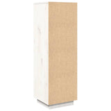 NNEVL Highboard White 38x35x117 cm Solid Wood Pine