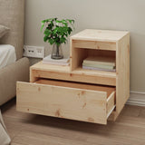NNEVL Bedside Cabinets 2 pcs 60x34x51 cm Solid Wood Pine