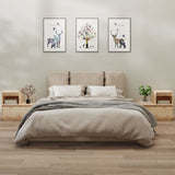 NNEVL Bedside Cabinets 2 pcs 60x34x51 cm Solid Wood Pine