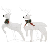 NNEVL Christmas Reindeers 2 pcs White 40 LEDs