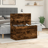 NNEVL Storage Chest Smoked Oak 84x42x46 cm Engineered Wood