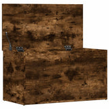NNEVL Storage Chest Smoked Oak 84x42x46 cm Engineered Wood