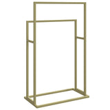 NNEVL Freestanding Towel Rack Gold 48x24x78.5 cm Iron