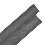NNEVL Self-adhesive PVC Flooring Planks 2.51 m² 2 mm Black and White