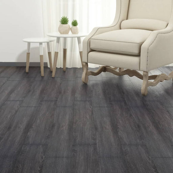 NNEVL Self-adhesive PVC Flooring Planks 2.51 m² 2 mm Black and White