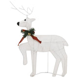 NNEVL Reindeer & Sleigh Christmas Decoration 100 LEDs Outdoor White