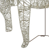 NNEVL Reindeer & Sleigh Christmas Decoration 140 LEDs Outdoor Gold