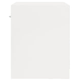 NNEVL Bedside Cabinets 2 pcs with Drawer High Gloss White