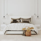 NNEVL Bedside Cabinets 2 pcs with Drawer High Gloss White