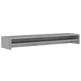 NNEVL Monitor Stand Grey Sonoma 100x24x13 cm Engineered Wood