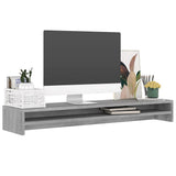 NNEVL Monitor Stand Grey Sonoma 100x24x13 cm Engineered Wood