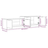 NNEVL TV Cabinet White 158.5x36x45 cm Engineered Wood