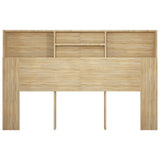 NNEVL Headboard Cabinet Sonoma Oak 160 cm