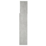 NNEVL Headboard Cabinet Concrete Grey 160x19x103.5 cm