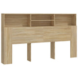 NNEVL Headboard Cabinet Sonoma Oak 180 cm