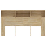 NNEVL Headboard Cabinet Sonoma Oak 180 cm