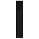 NNEVL Headboard Cabinet Black 160x18.5x104.5 cm