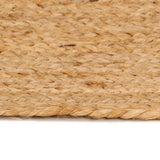 NNEVL Area Rug Braided Jute 210 cm Round