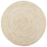 NNEVL Handmade Rug Jute White and Brown 180 cm