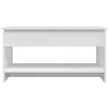 NNEVL Coffee Table High Gloss White 102x50x52.5 cm Engineered Wood