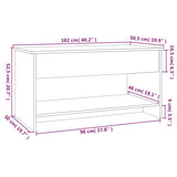 NNEVL Coffee Table High Gloss White 102x50x52.5 cm Engineered Wood