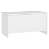 NNEVL Coffee Table White 102x55.5x52.5 cm Engineered Wood