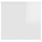 NNEVL Coffee Table High Gloss White 102x55.5x52.5 cm Engineered Wood