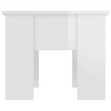 NNEVL Coffee Table High Gloss White 79x49x41 cm Engineered Wood