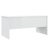 NNEVL Coffee Table High Gloss White 102x50.5x46.5 cm Engineered Wood