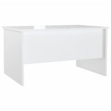 NNEVL Coffee Table High Gloss White 80x50x42.5 cm Engineered Wood