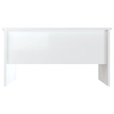 NNEVL Coffee Table High Gloss White 80x50x42.5 cm Engineered Wood