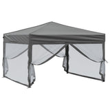 NNEVL Folding Party Tent with Sidewalls Anthracite 3x3 m