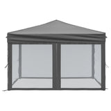 NNEVL Folding Party Tent with Sidewalls Anthracite 3x3 m