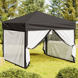 NNEVL Folding Party Tent with Sidewalls Anthracite 3x3 m