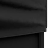 NNEVL Folding Party Tent with Sidewalls Black 3x6 m