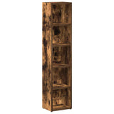 NNEVL CD Cabinets 2 pcs Smoked Oak 21x16x93.5 cm Engineered Wood