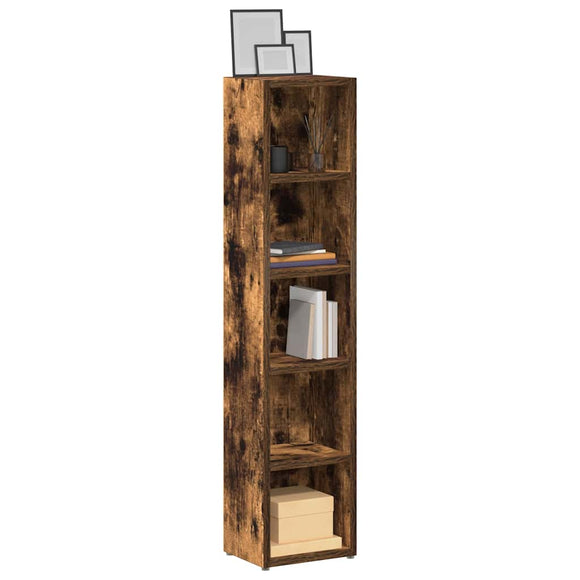 NNEVL CD Cabinets 2 pcs Smoked Oak 21x16x93.5 cm Engineered Wood