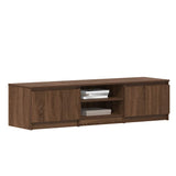 NNEVL TV Cabinet Brown Oak 140x40x35.5 cm Engineered Wood