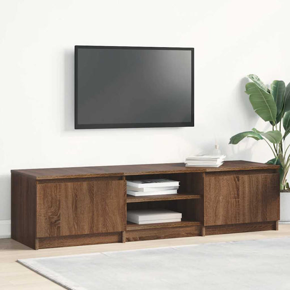 NNEVL TV Cabinet Brown Oak 140x40x35.5 cm Engineered Wood