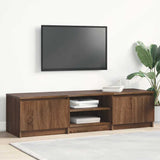 NNEVL TV Cabinet Brown Oak 140x40x35.5 cm Engineered Wood