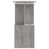 NNEVL Corner Desk Grey Sonoma 200x50x76 cm Engineered Wood