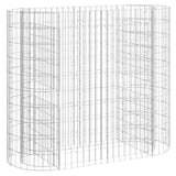 NNEVL Gabion Raised Bed Galvanised Iron 120x50x100 cm