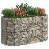 NNEVL Gabion Raised Bed Galvanised Iron 200x100x100 cm