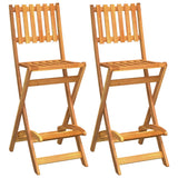 NNEVL 3 Piece Outdoor Bar Set Solid Wood Acacia