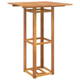 NNEVL 3 Piece Outdoor Bar Set Solid Wood Acacia